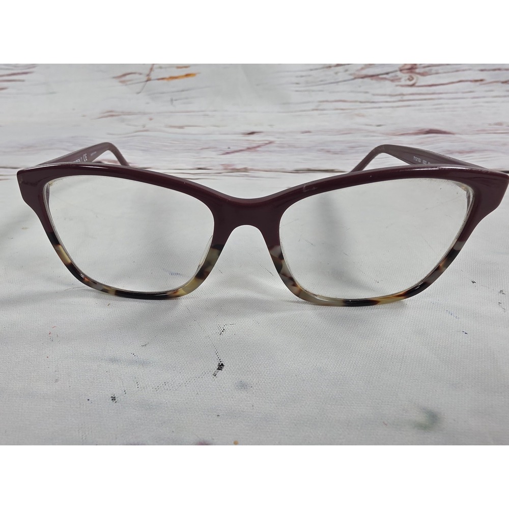 Tory Burch TY2110U Burgundy Tortoise Cat Eye Eyeglasses Frames 53-17-140